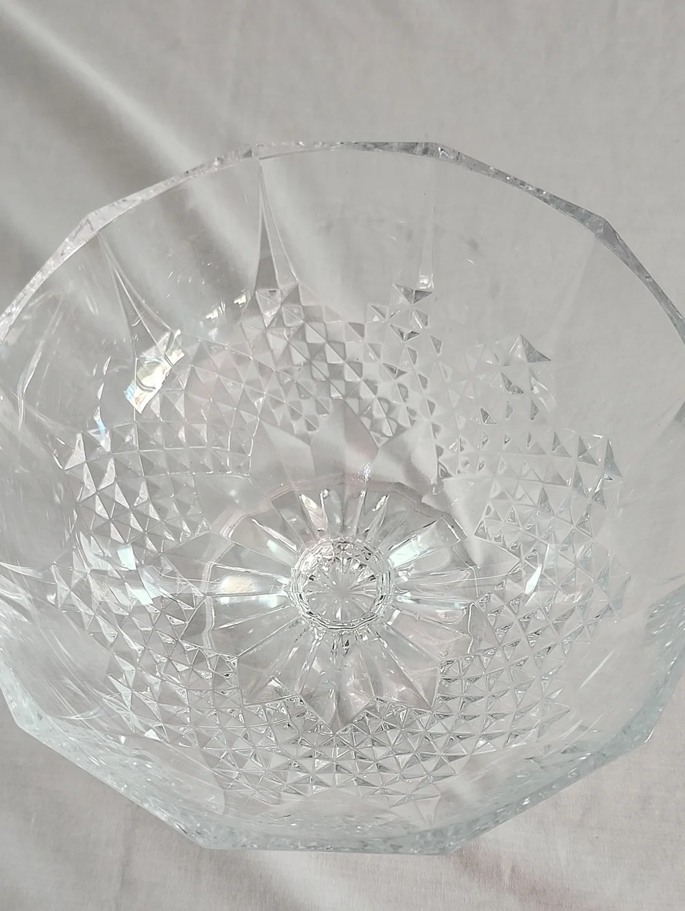 Cristal d'Arques-Durand Vintage Pedestool Footed Bowl 